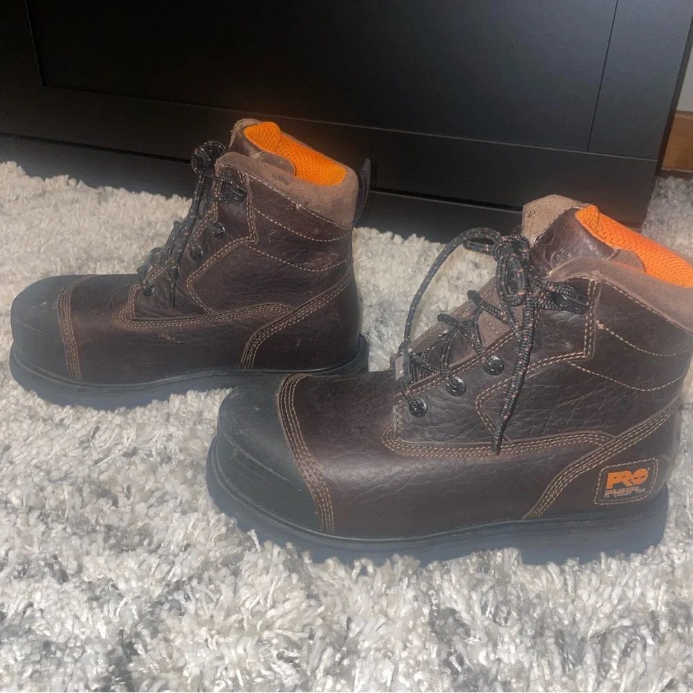 Timberland PRO Series XL Comp Toe Boys Boots Waterproof Mud & Snow size 5 EUC